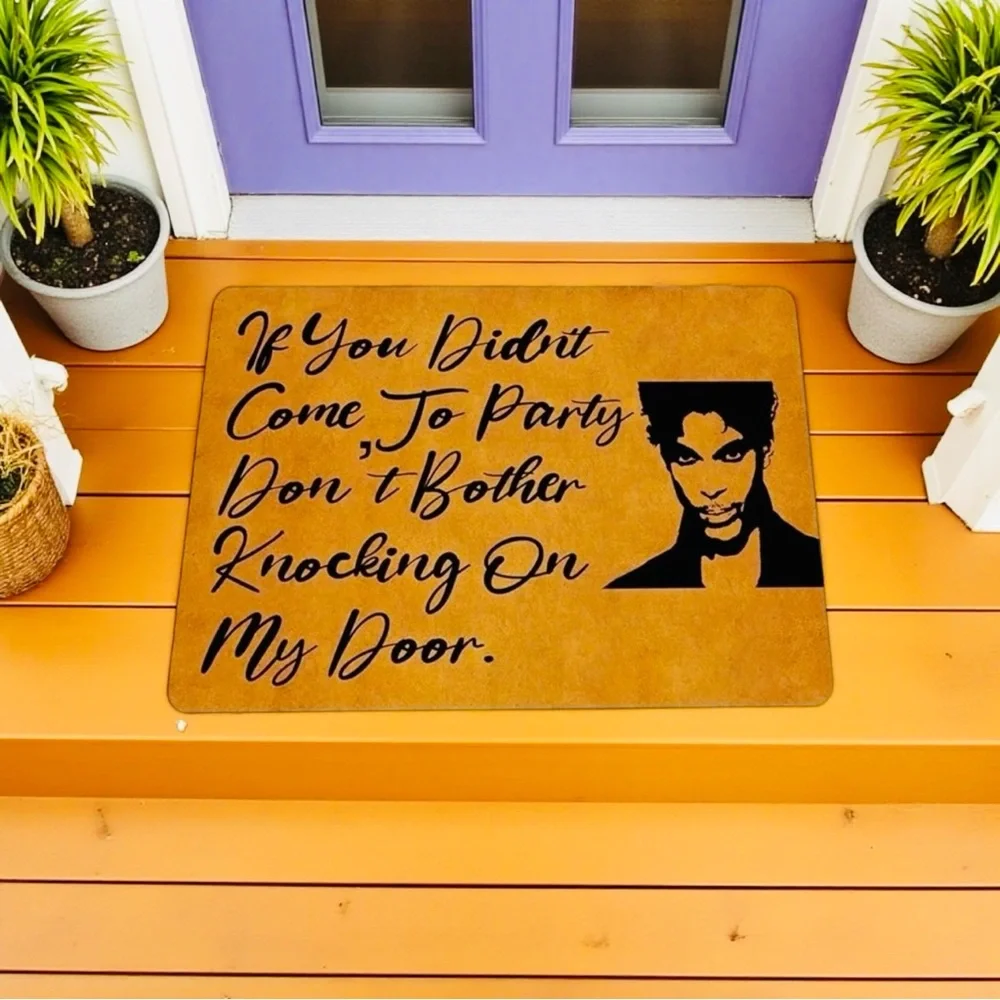DOORMAT: “If You Didn’t Come To Party Don’t Bother Knocking On My Door“ NWOT